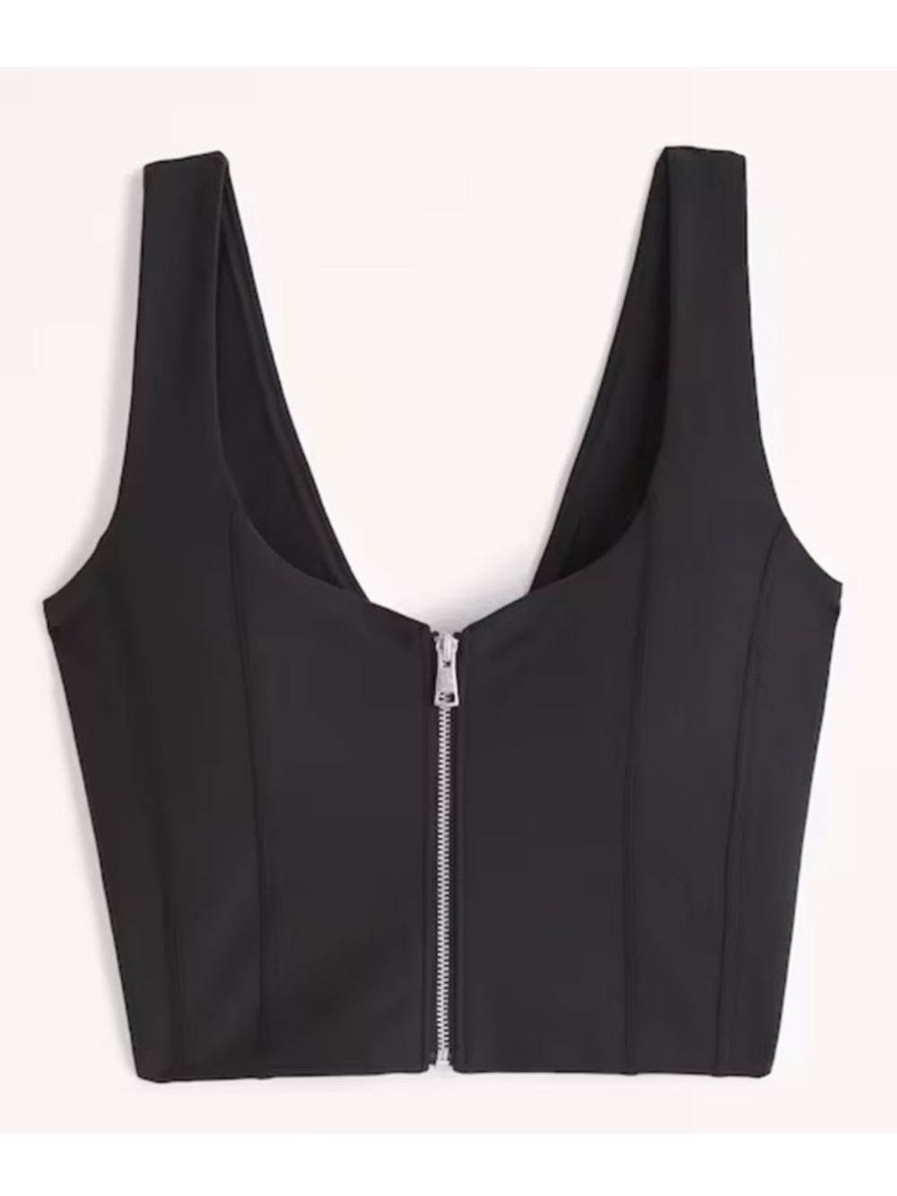 Abercrombie and Fitch YPB - NWOT Zip Front Crop Top - Size Medium